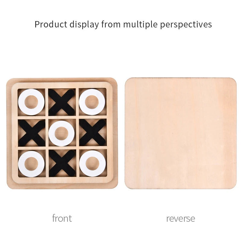 Montessori Chess Play Wooden Jigsaw Toy Game