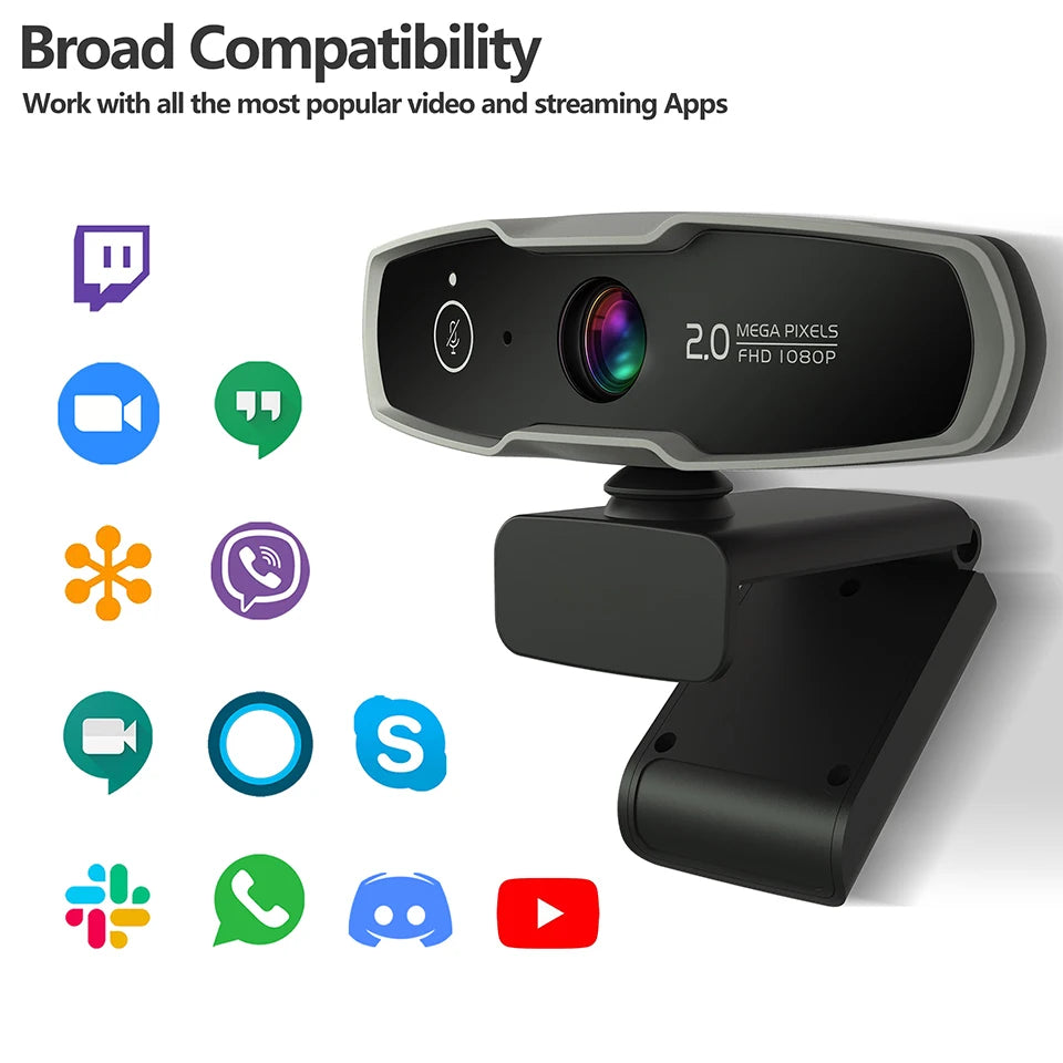 4K Webcam 1080P 2K Full HD Web Camera With Microphone