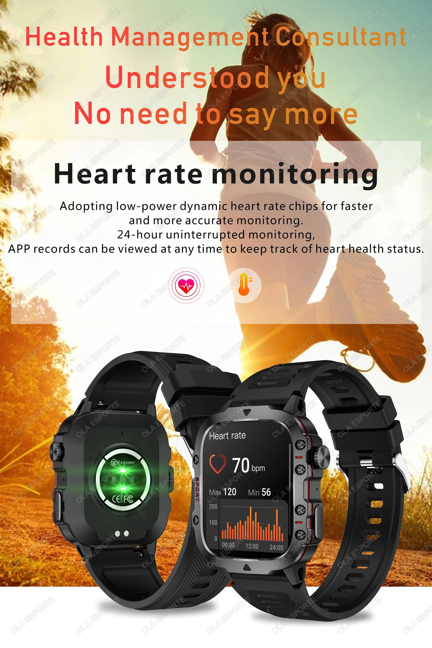 2025 New For Xiaomi Military Smart Watch Men IP68