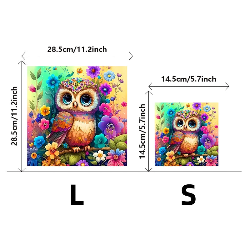 Colorful Owl Creative Wooden Puzzle,