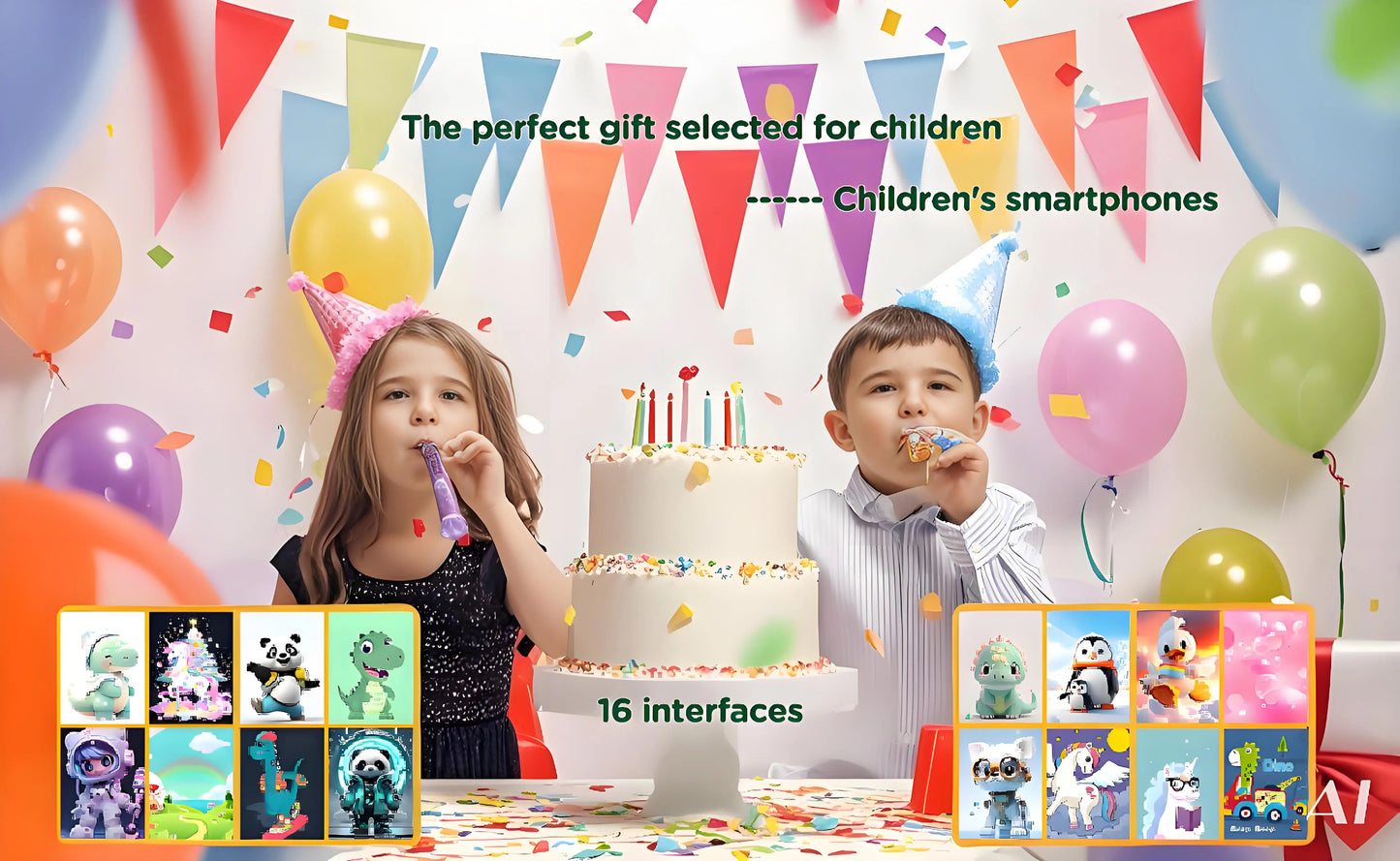 New Smart Phone Kids Toys Unicorn  20 Games Dual Camera Music