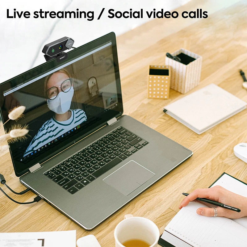 4K Webcam 1080P 2K Full HD Web Camera With Microphone
