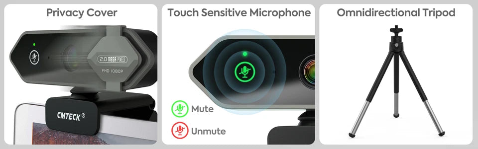 4K Webcam 1080P 2K Full HD Web Camera With Microphone