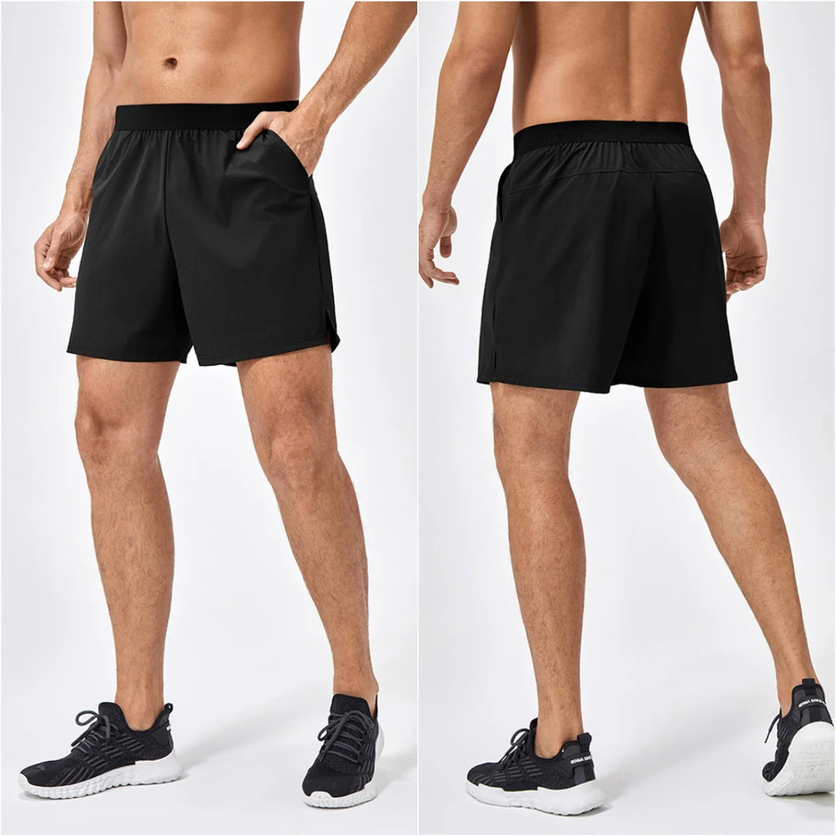 Men Gym Shorts Quick Dry Nylon Jogger
