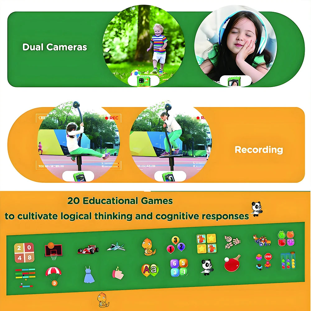 New Smart Phone Kids Toys Unicorn  20 Games Dual Camera Music