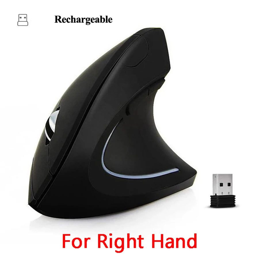 Vertical Ergonomic Portable Wired USB Wireless Mouse