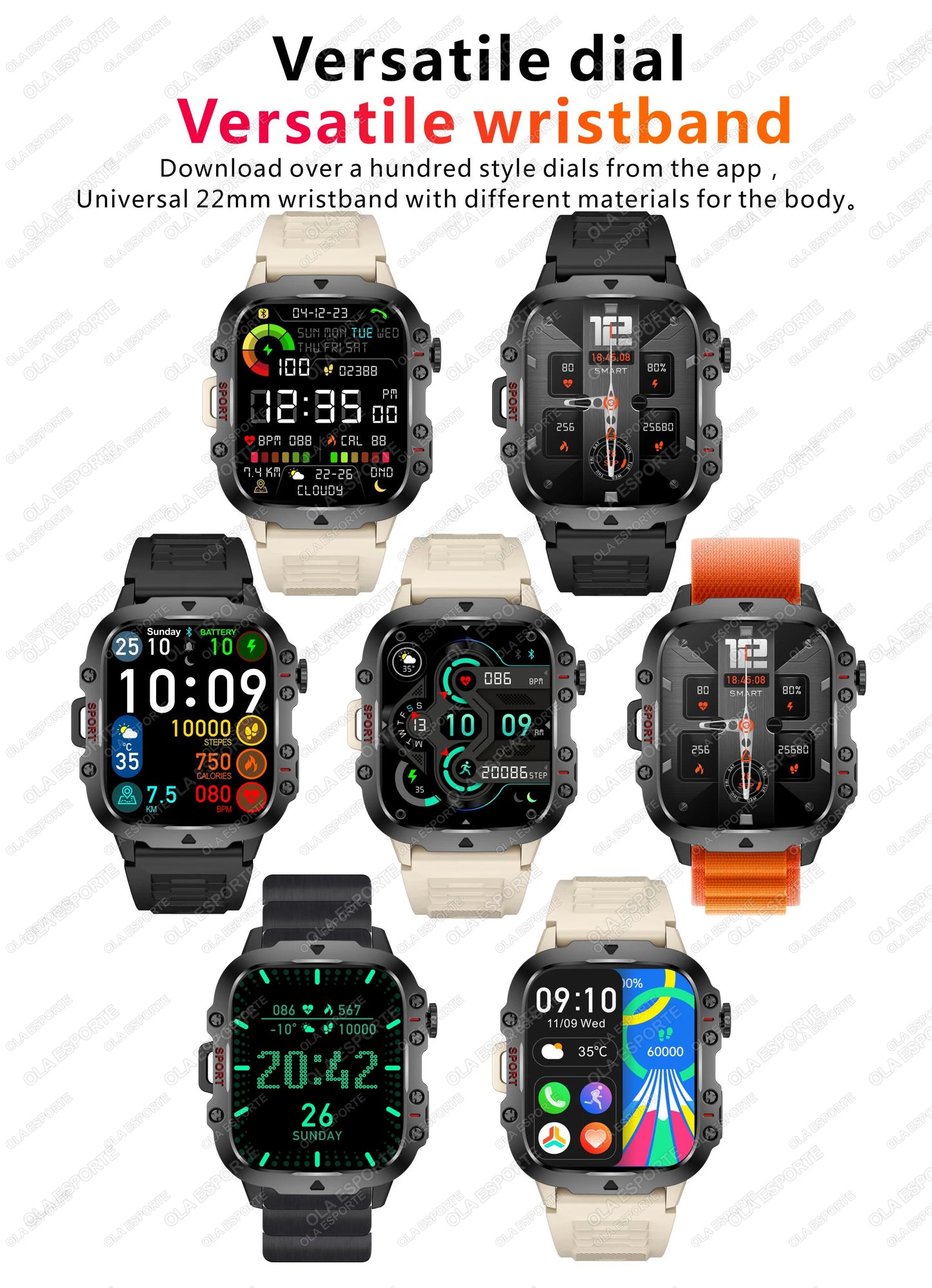 2025 New For Xiaomi Military Smart Watch Men IP68