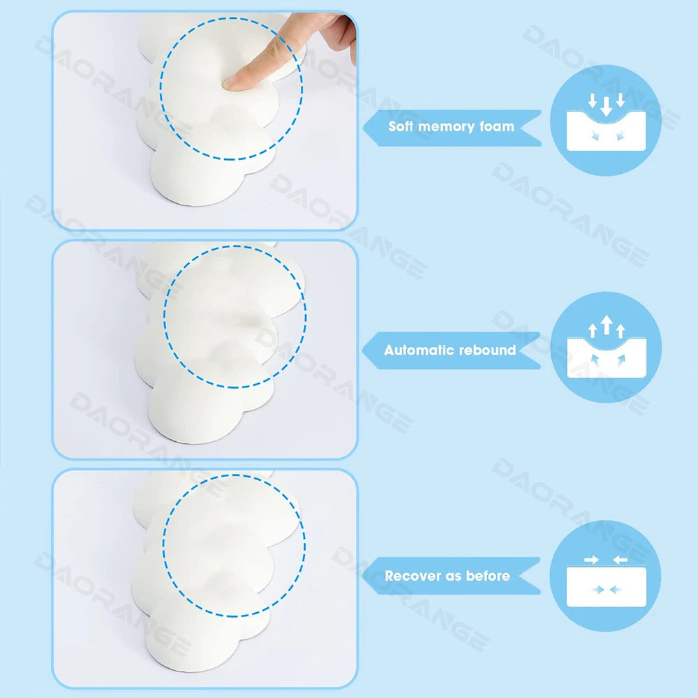 Soft Keyboard Wrist Rest Cloud Non-Slip Rubber