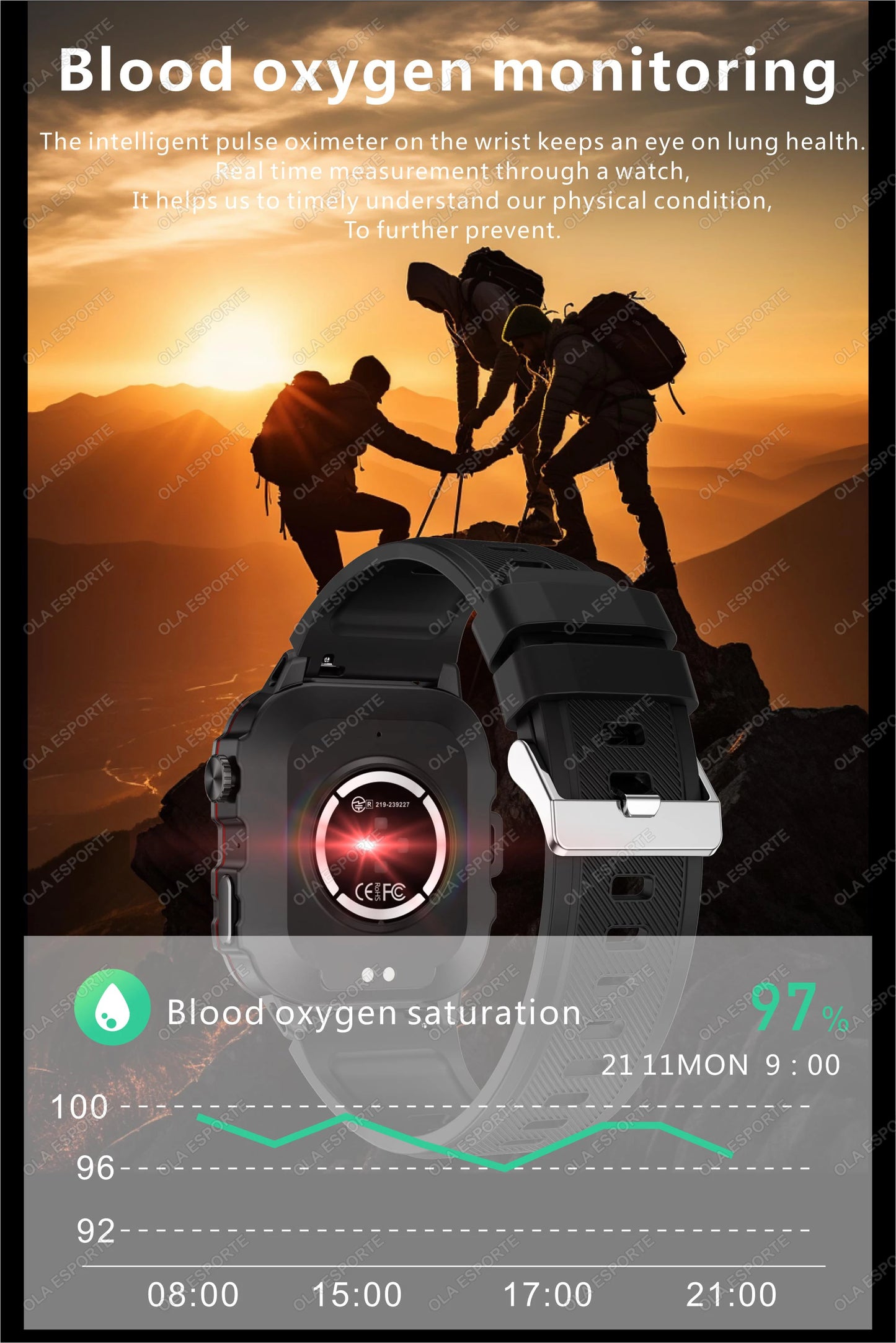 2025 New For Xiaomi Military Smart Watch Men IP68