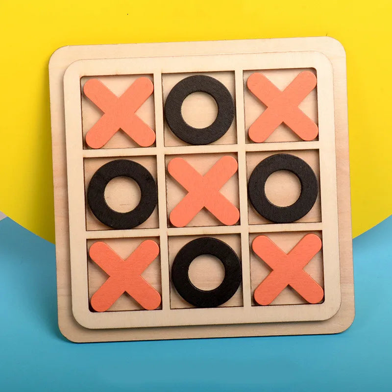 Montessori Chess Play Wooden Jigsaw Toy Game
