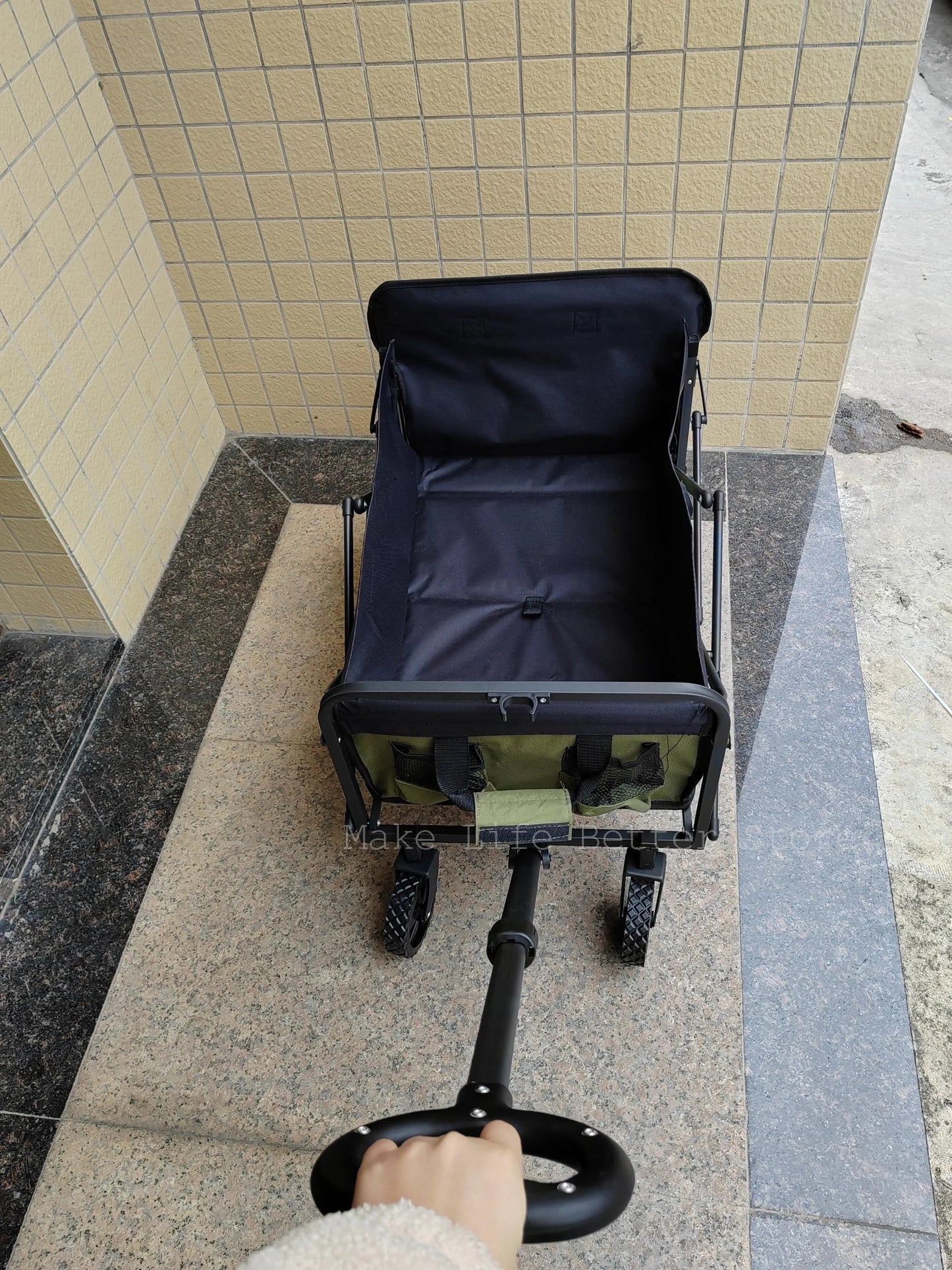 Trolley Folding Cart With Wheels Foldable Camping Carts