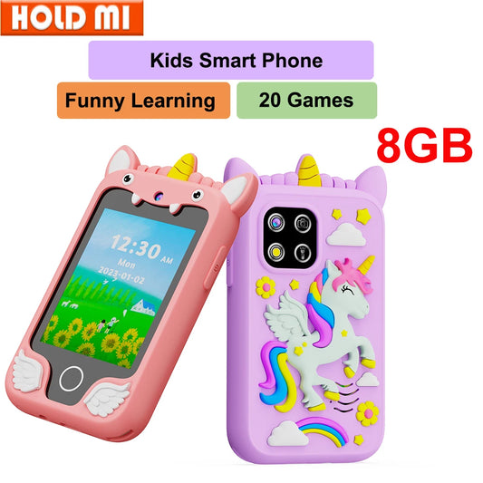 New Smart Phone Kids Toys Unicorn  20 Games Dual Camera Music