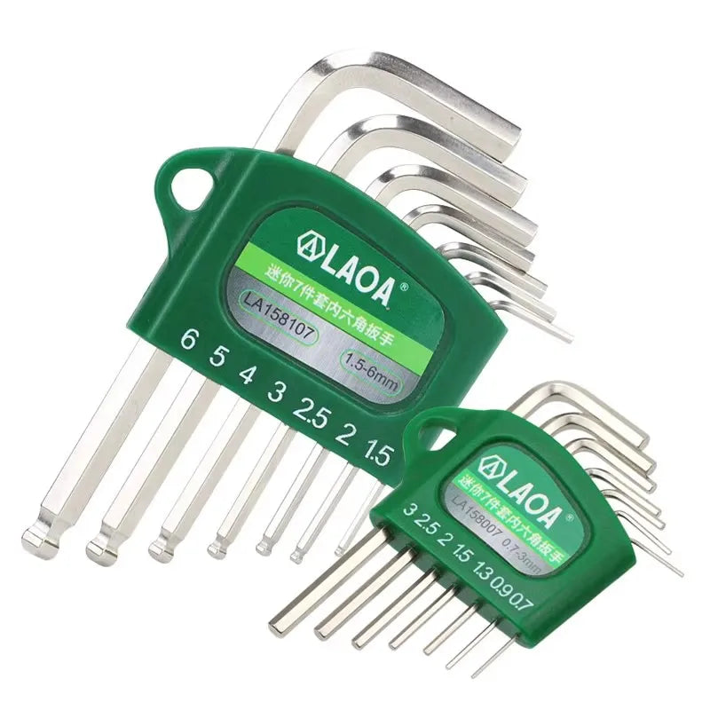 LAOA Mini 7-piece allen wrench hexagonal hexagonal screwdriver