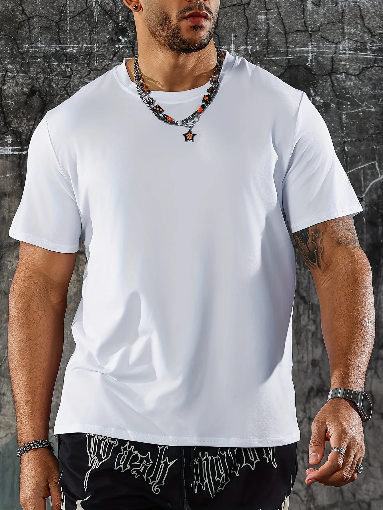 Men's summer 100 cotton fashionable casual