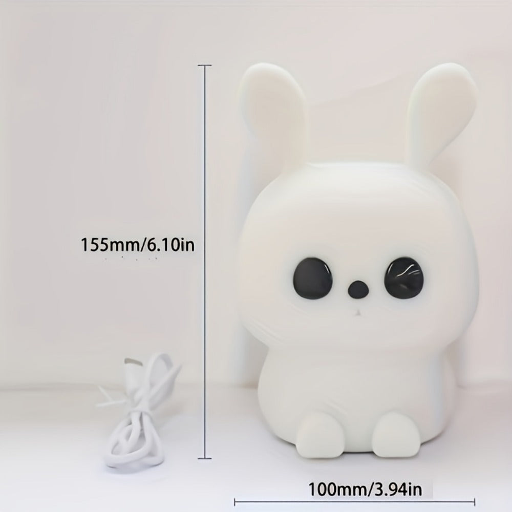 1 LED Cute Rainbow Light Changing Silicone